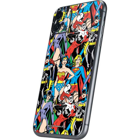 DC Comics Wonder Woman DC Bombshells Characters Pattern iPhone 11 Skin